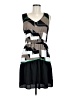 Bar III 100% Polyester Graphic Gray Casual Dress Size M - photo 1