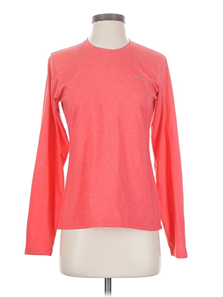 Pre-owned Columbia Long Sleeve T-shirt In Red