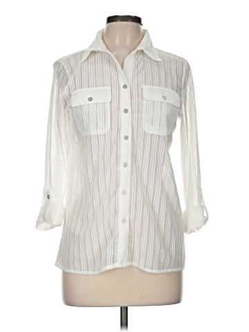 NY Collection Long Sleeve Blouse (view 1)
