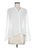 Nue Options 100% Polyester Stars White Long Sleeve Blouse Size M (petite) - photo 1