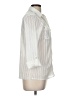 NY Collection Stripes Ivory Long Sleeve Blouse Size M - photo 4