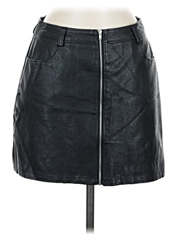 Honey Punch Faux Leather Skirt (view 1)