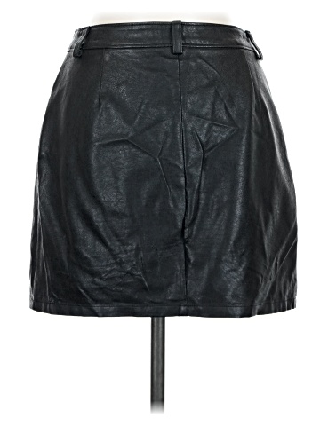 Honey Punch Faux Leather Skirt (view 2)