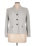 Le Suit 100% Polyester Houndstooth Gray Blazer Size 14 Petite - photo 1