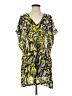 H&M 100% Polyester Yellow Short Sleeve Blouse Size S - photo 1