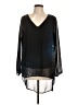 Juicy Couture 100% Polyester Black 3/4 Sleeve Blouse Size L - photo 1