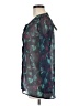 Mudd 100% Polyester Teal Black Long Sleeve Blouse Size S - photo 5