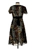 NY Collection 100% Polyester Animal Print Black Cocktail Dress Size L - photo 2
