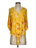 Democracy Yellow 3/4 Sleeve Blouse Size XS - photo 1