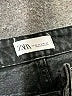 Zara Hearts Black Denim Shorts Size 2 - photo 3