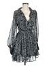 Topshop 100% Polyester Gray Cocktail Dress Size 8 - photo 1