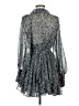 Topshop 100% Polyester Gray Cocktail Dress Size 8 - photo 2