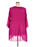 Roaman's 100% Polyester Pink 3/4 Sleeve Blouse Size 28W - photo 2