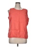 L.L.Bean 100% Linen Orange Sleeveless Blouse Size XL R - photo 1