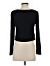 Gaze Black Long Sleeve Top Size S - photo 2