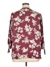 Collective Concepts 100% Polyester Burgundy 3/4 Sleeve Blouse Size 1X - photo 2