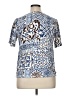Croft & Barrow Blue Short Sleeve Blouse Size 0X - photo 2