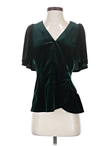Skies Are Blue Short Sleeve Blouse (view 1)