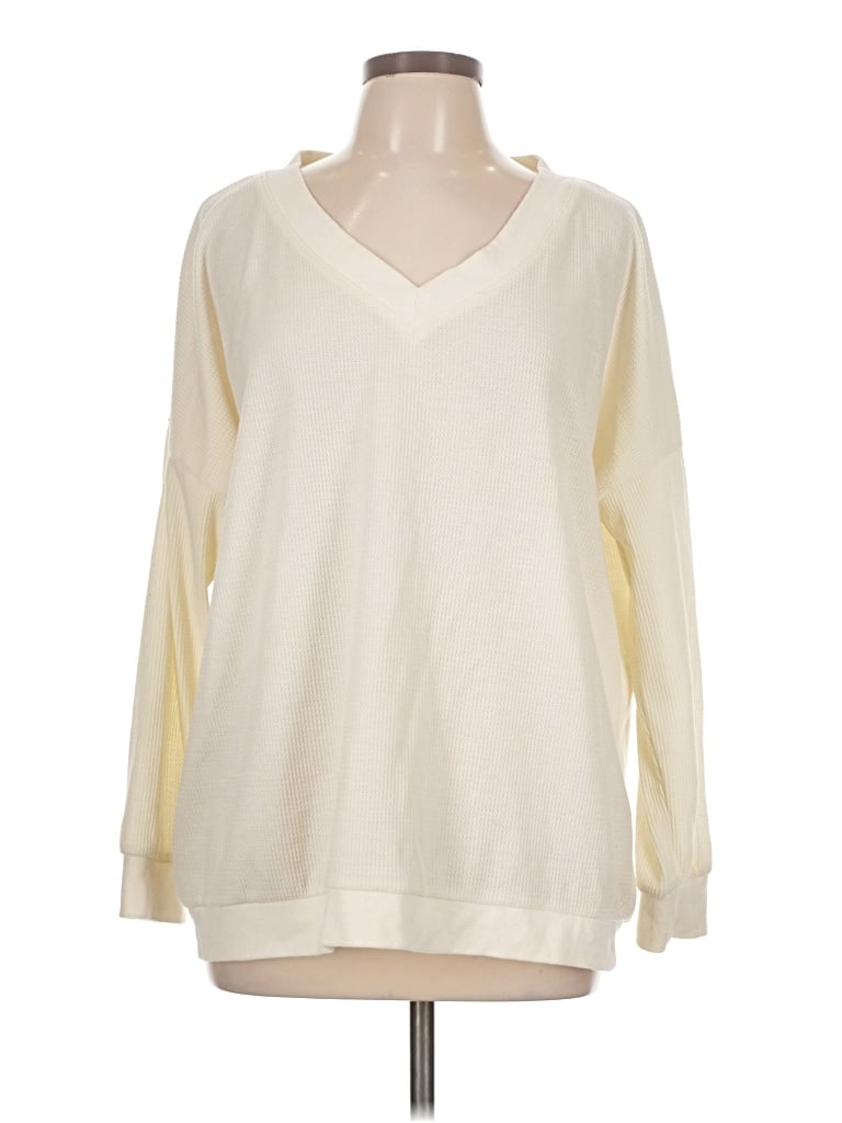 Pre-owned Ekouaer Sweatshirt In Ivory