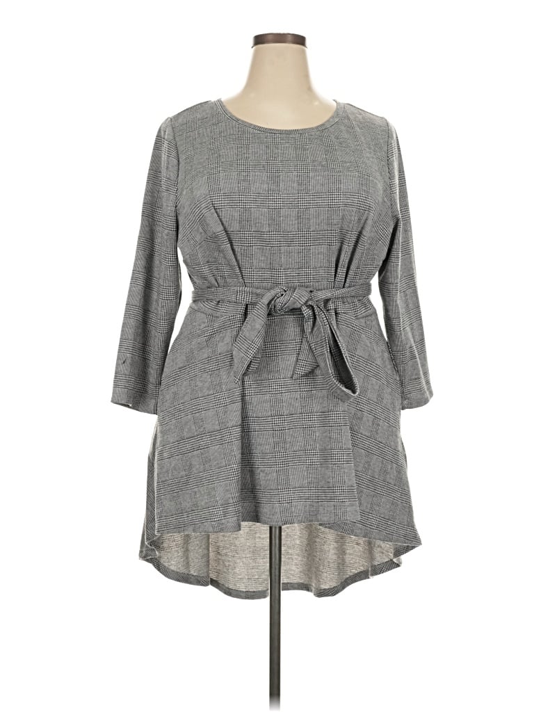 Pre-owned Lane Bryant Casual Dress In Gray
