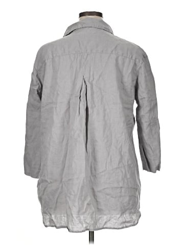 Pure Amici 3/4 Sleeve Button-Down Shirt (view 2)