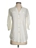 Guess 100% Viscose Ivory 3/4 Sleeve Button-Down Shirt Size XS - photo 1