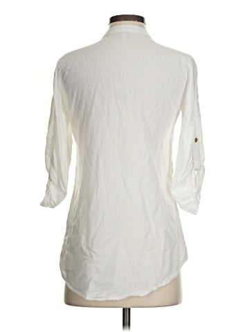 Guess 3/4 Sleeve Button-Down Shirt (view 2)