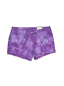 dark purple jean shorts