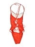 Unbranded Solid Orange One Piece Swimsuit Size 0X - photo 2