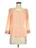 Mine 100% Polyester Orange 3/4 Sleeve Blouse Size M - photo 1