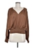 FRAME 100% Polyester Brown Long Sleeve Blouse Size M - photo 1