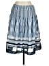 Max Edition 100% Polyester Stripes Blue Casual Skirt Size M - photo 2