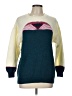 Unbranded Color Block Teal Ivory Pullover Sweater Size L - photo 1
