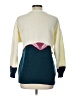 Unbranded Color Block Teal Ivory Pullover Sweater Size L - photo 2