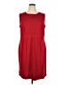 SOHO Apparel Ltd Solid Red Casual Dress Size 20 - photo 1