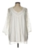 Soft Surroundings 100% Polyester Ivory 3/4 Sleeve Blouse Size L - photo 1