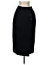 Norton McNaughton 100% Wool Solid Black Wool Skirt Size 24 waist (estimated) - photo 1