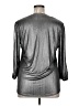 Cooper & Ella Metallic Silver 3/4 Sleeve Blouse Size XL (4) - photo 2