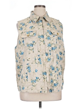 Bill Blass Sleeveless Button Down Shirt