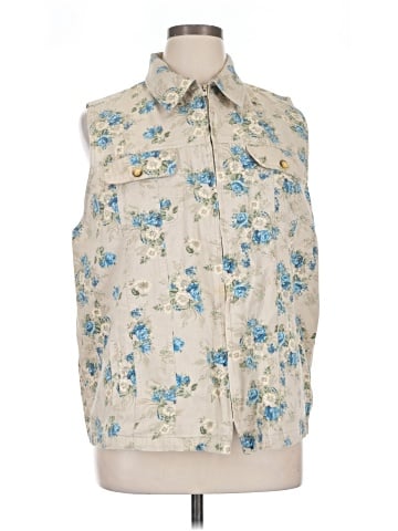 Bill Blass Sleeveless Button-Down Shirt (view 1)