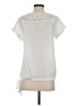 Esley 100% Polyester Ivory Short Sleeve Blouse Size S - photo 2