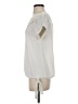 Esley 100% Polyester Ivory Short Sleeve Blouse Size S - photo 5