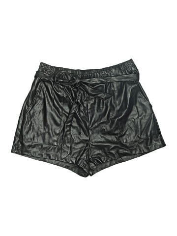 Pink Lily Faux Leather Shorts (view 1)