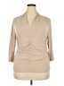 Rafaella Tan 3/4 Sleeve Top Size XXL - photo 1