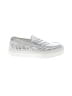 J/Slides Stripes Silver Sneakers Size 8 1/2 - photo 1