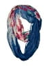 Unbranded 100% Viscose Floral Blue Scarf One size - photo 1