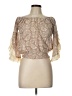 Venus 100% Polyester Tan 3/4 Sleeve Blouse Size L - photo 1