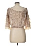 Venus 100% Polyester Tan 3/4 Sleeve Blouse Size L - photo 2