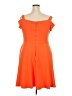 Dorothy Perkins Solid Orange Casual Dress Size 18 - photo 2