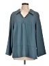 Double D Ranch 100% Polyester Teal 3/4 Sleeve Blouse Size L - photo 1